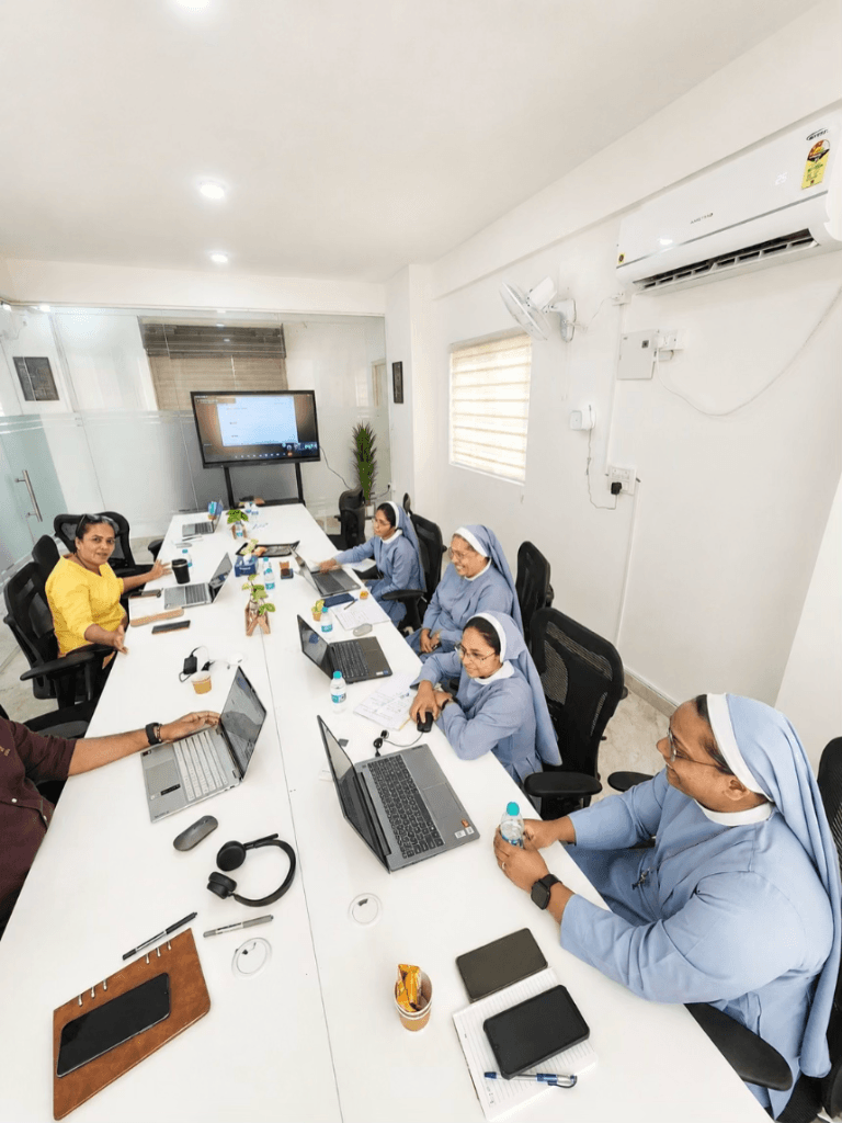 Training session in progress at LivBiz conference room